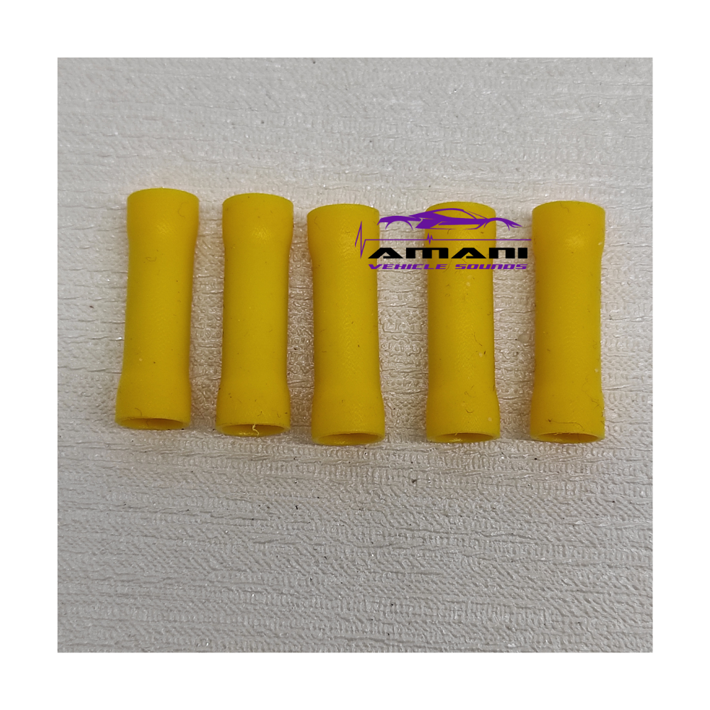 5.5mm Butt Connectors -yellow (10pcs)