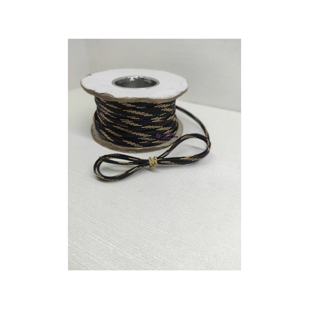 5M Braided Cable Sleeve Black 6mm