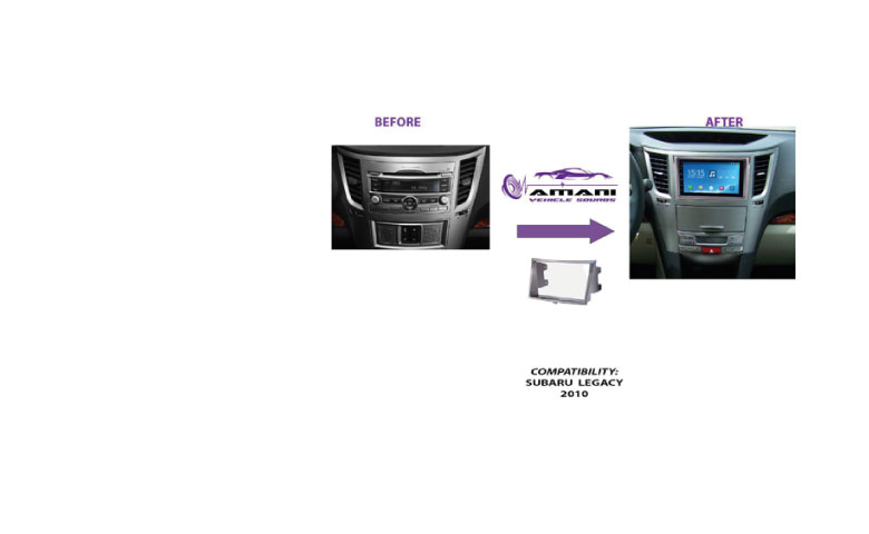 Subaru legacy Radio console